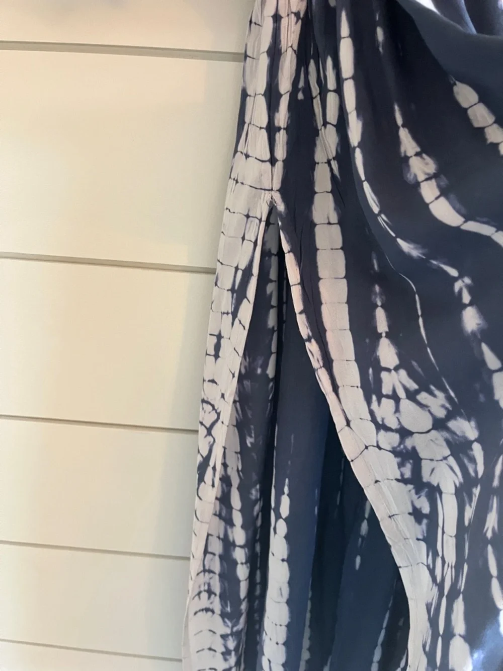 Raviya Navy & White Tie-Dye V-Neck Midi Dress Coverup NWT Size Small
